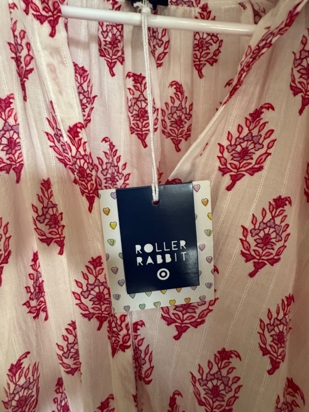 Roller Rabbit x Target Women’s Dress NWT White Pink Print Size [Size] - Picture 2 of 3